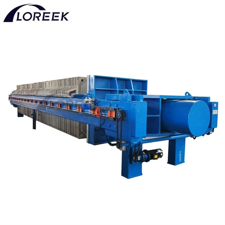 Recessed plate filter presses